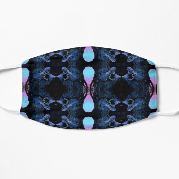 Psychedelic Bearded Dragon Pattern Flat Mask