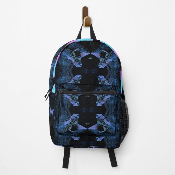 Psychedelic Bearded Dragon Pattern Backpack