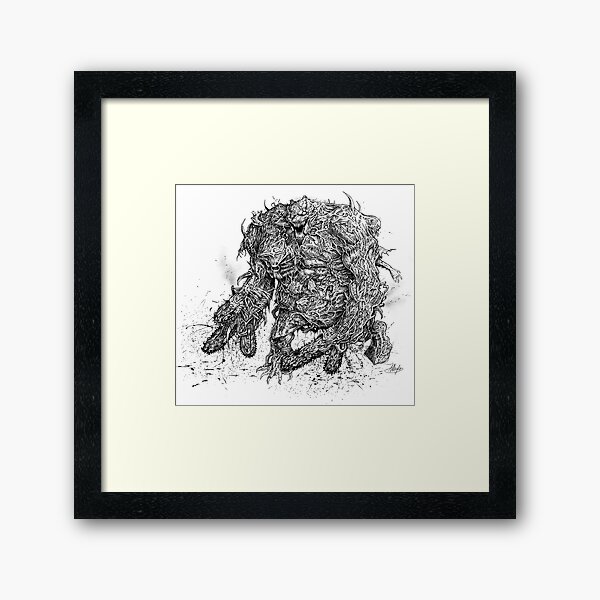 CHAINSAW CHARLIE Framed Art Print