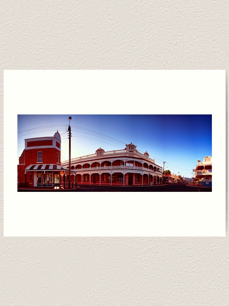Alternate view of York's historic Gold Rush era streetscape. Art Print