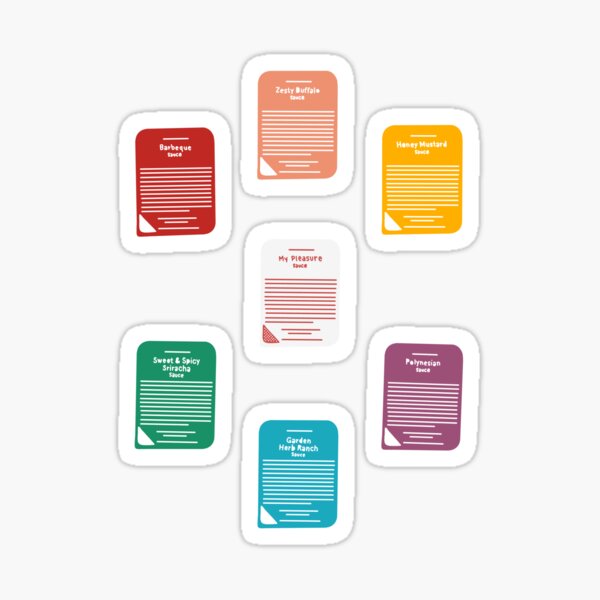 Chick-fil-A Sauces Sticker