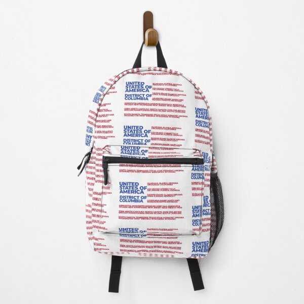 Item preview, American Flag with All 50 States Names and Washington DC designed and sold by BunnyPrinceDegn.