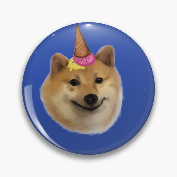 Artikelvorschau, Cheems der Chonky Shiba Inu Doge mit Eismuster entworfen und verkauft von TeodoraM.