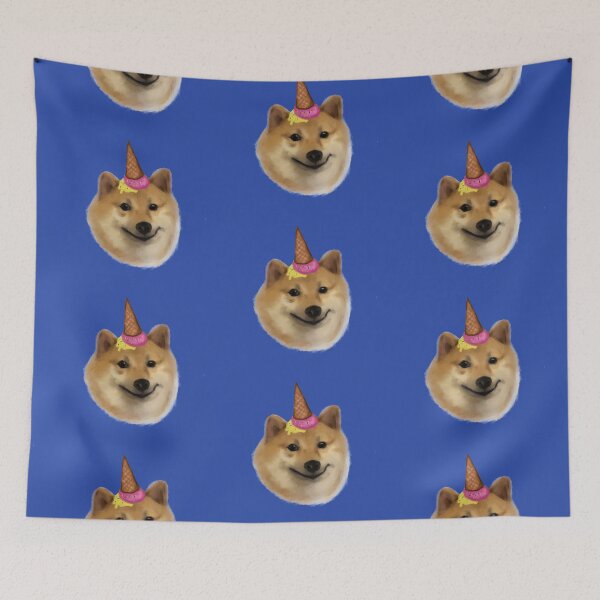 Item preview, Cheems the Chonky Shiba Inu Doge con patrón de helado designed and sold by TeodoraM.