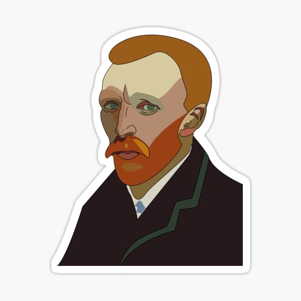 Van Gogh Portrait Sticker
