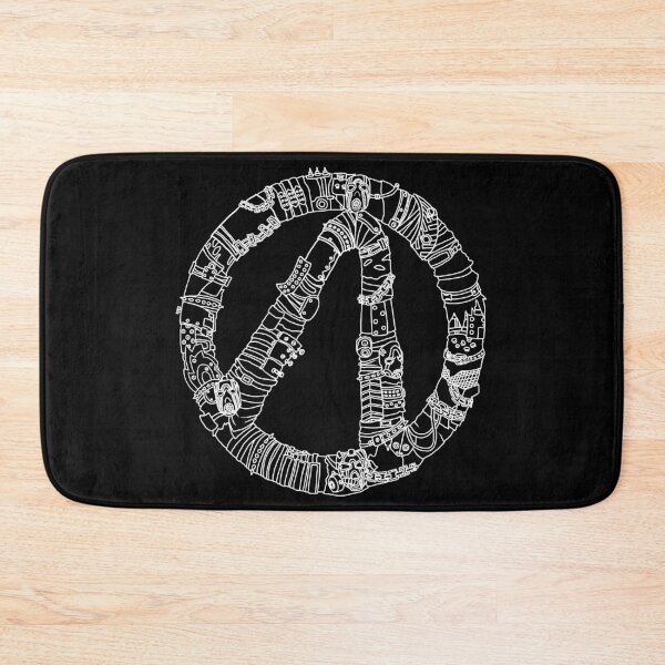 Item preview, Borderlands Psycho Vault Symbol White Outlines designed and sold by HighFives555.