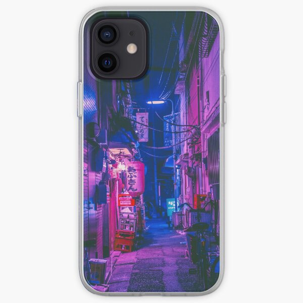 The Neon Alleyway Ghost iPhone Soft Case