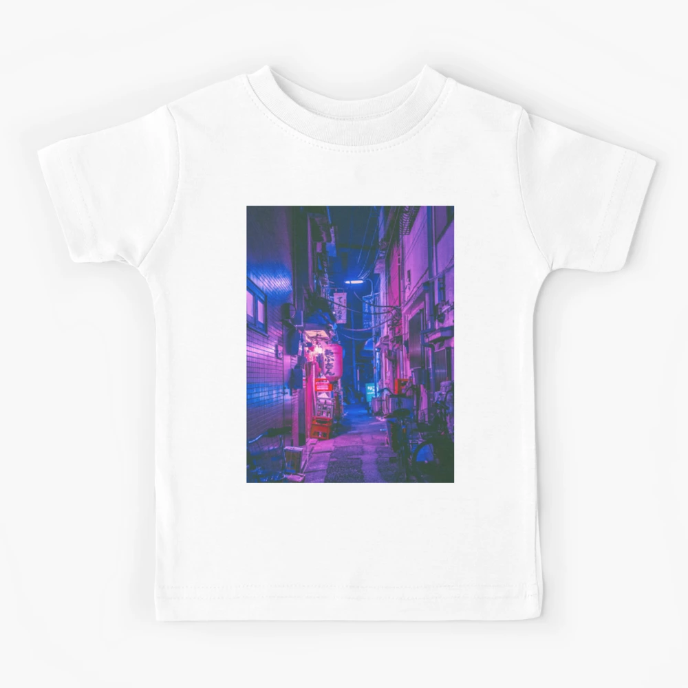 The Neon Alleyway Ghost | Kids T-Shirt