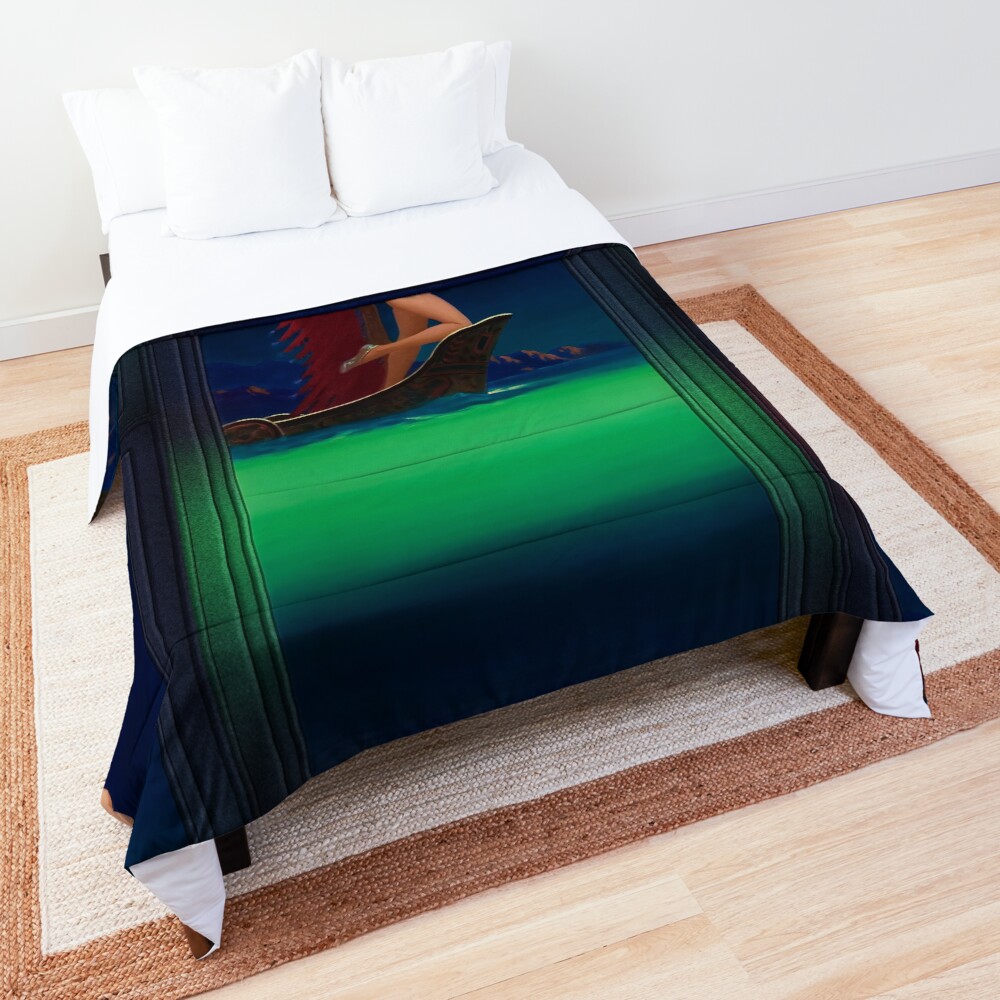 Flaming Arrow by Edward Mason Eggleston Vintage Old Masters Art Deco Reproduction Decorative Art Print Comforter
