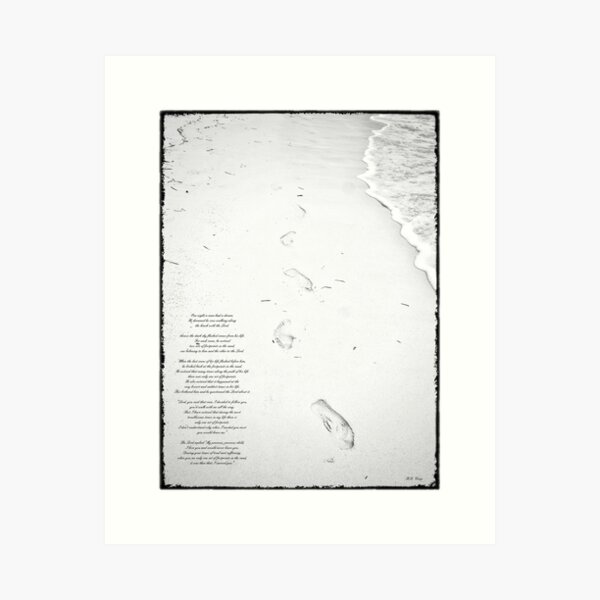 Footprints in the Sand Art Print