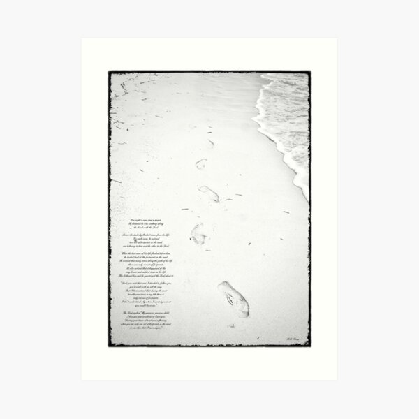 Footprints in the Sand Art Print