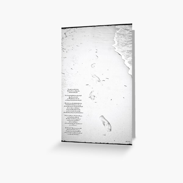 Footprints in the Sand Greeting Card