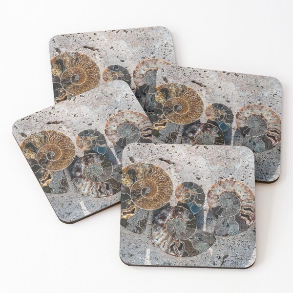 Item preview, Fossil Ammonite On Stone  designed and sold by Elena Ray.