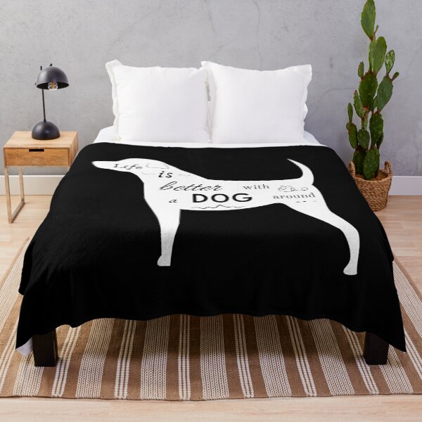 Item preview, Life is Better with a Dog Around White designed and sold by DidouAndLique.