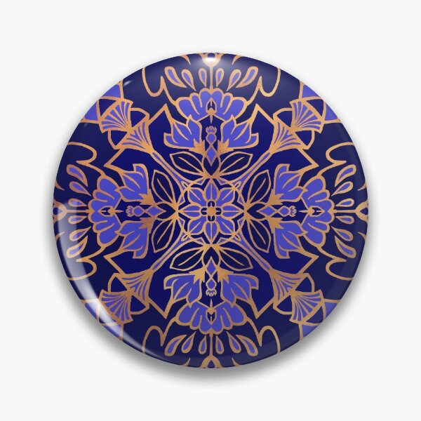 Item preview, Lotus Mandala - Gold and Blue designed and sold by Olooriel.