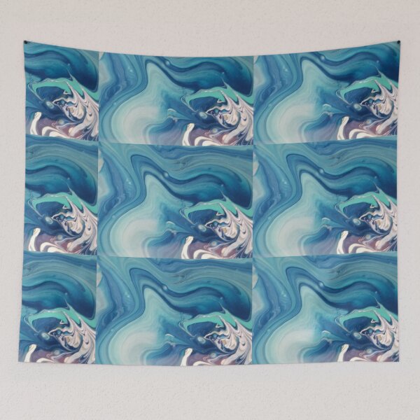 Item preview, Blue acrylic swirl designed and sold by Katkalakosky.