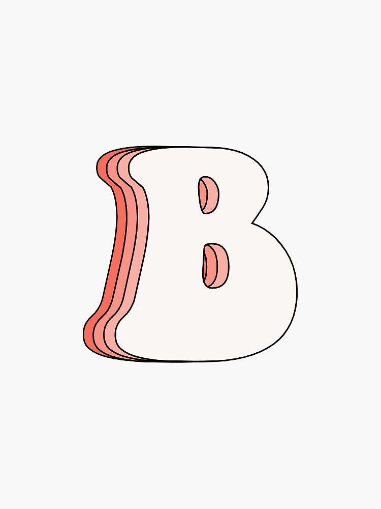 "B Letter" Sticker For Sale By Berlinsstickers | Redbubble