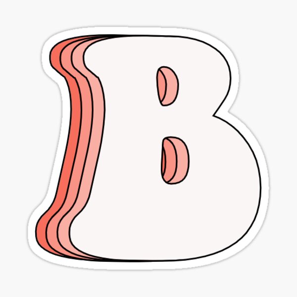 "B Letter" Sticker For Sale By Berlinsstickers | Redbubble