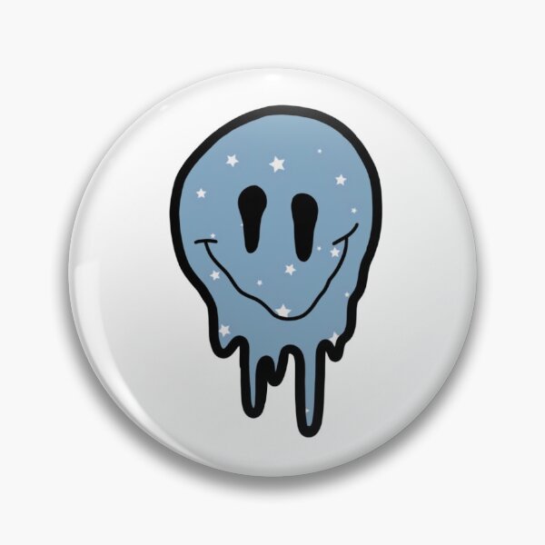Item preview, pastel blue star drippy smiley face  designed and sold by zarapatel.
