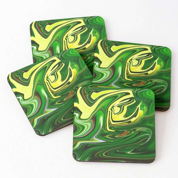 Item preview, Green and yellow marble pattern designed and sold by Soumita.