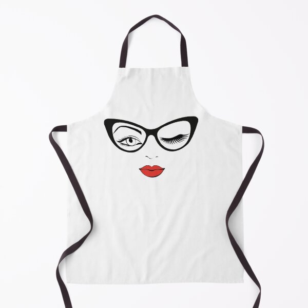 Item preview, Woman Face Winking Girl in Glasses Girl Face Sunglasses Eyelash Gift designed and sold by clothesy7.