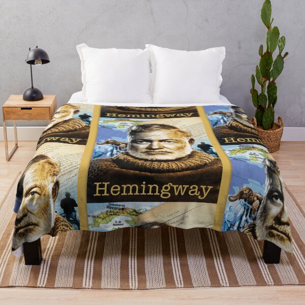 Item preview, Hemingway Collage Portrait designed and sold by STYLE + EXPRESSION.