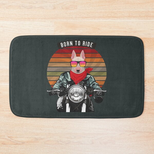 Item preview, Bull Terrier Bike Rider Born To Ride designed and sold by havefun43.