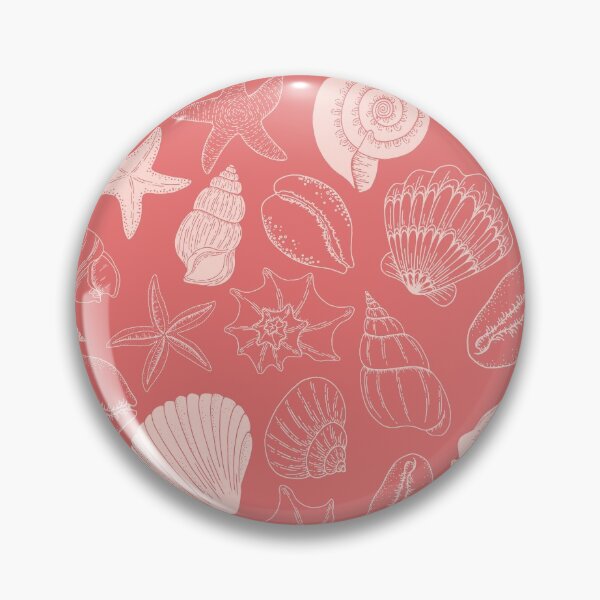 Item preview, Warm Pink Sea Shells and Starfish Pattern designed and sold by gimmesometees.