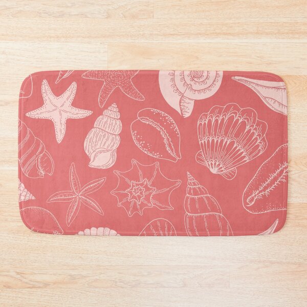 Item preview, Warm Pink Sea Shells and Starfish Pattern designed and sold by gimmesometees.