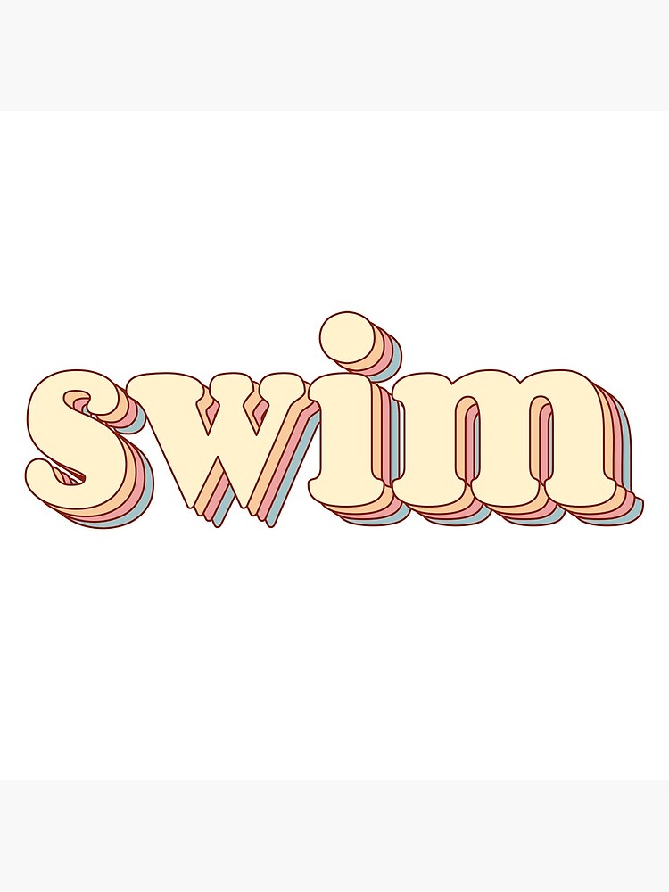 "Swim Word Art" Poster for Sale by Arexus Redbubble