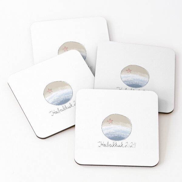 Item preview, Seafoam in the tide - Habakkuk 2:24 designed and sold by Mustard-Seeds.