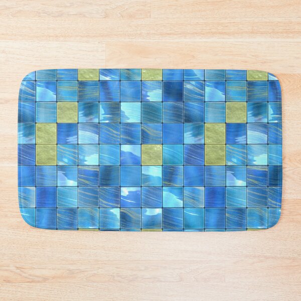 Item preview, Blue Golden Tiles designed and sold by Sybille-Yates.