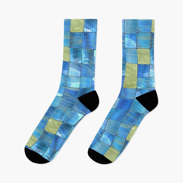 Item preview, Blue Golden Tiles designed and sold by Sybille-Yates.