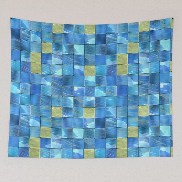 Item preview, Blue Golden Tiles designed and sold by Sybille-Yates.