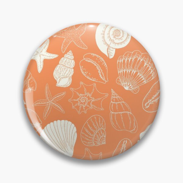 Item preview, Orange Creamiscle Seashells and Starfish Pattern designed and sold by gimmesometees.