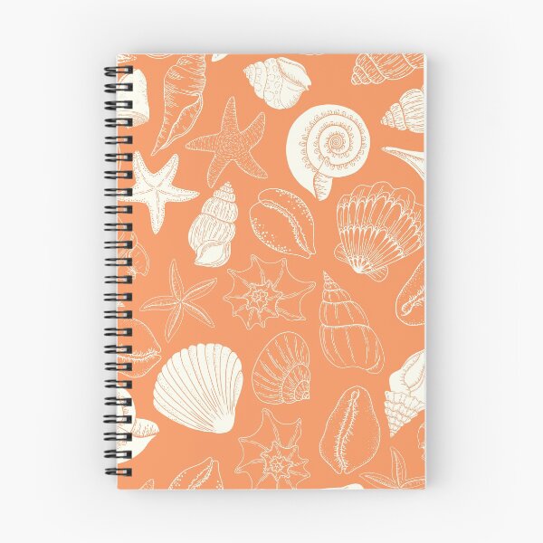 Item preview, Orange Creamiscle Seashells and Starfish Pattern designed and sold by gimmesometees.