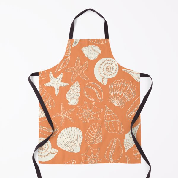 Item preview, Orange Creamiscle Seashells and Starfish Pattern designed and sold by gimmesometees.