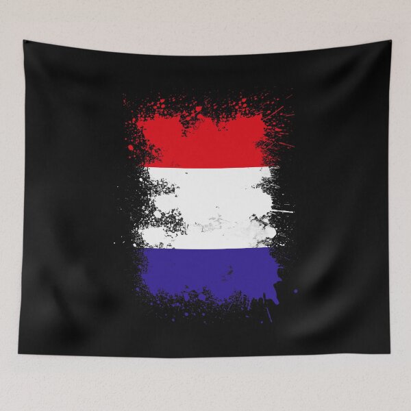 Artikelvorschau, Niederlande Flagge Farbfleck Kunst entworfen und verkauft von Argentini.