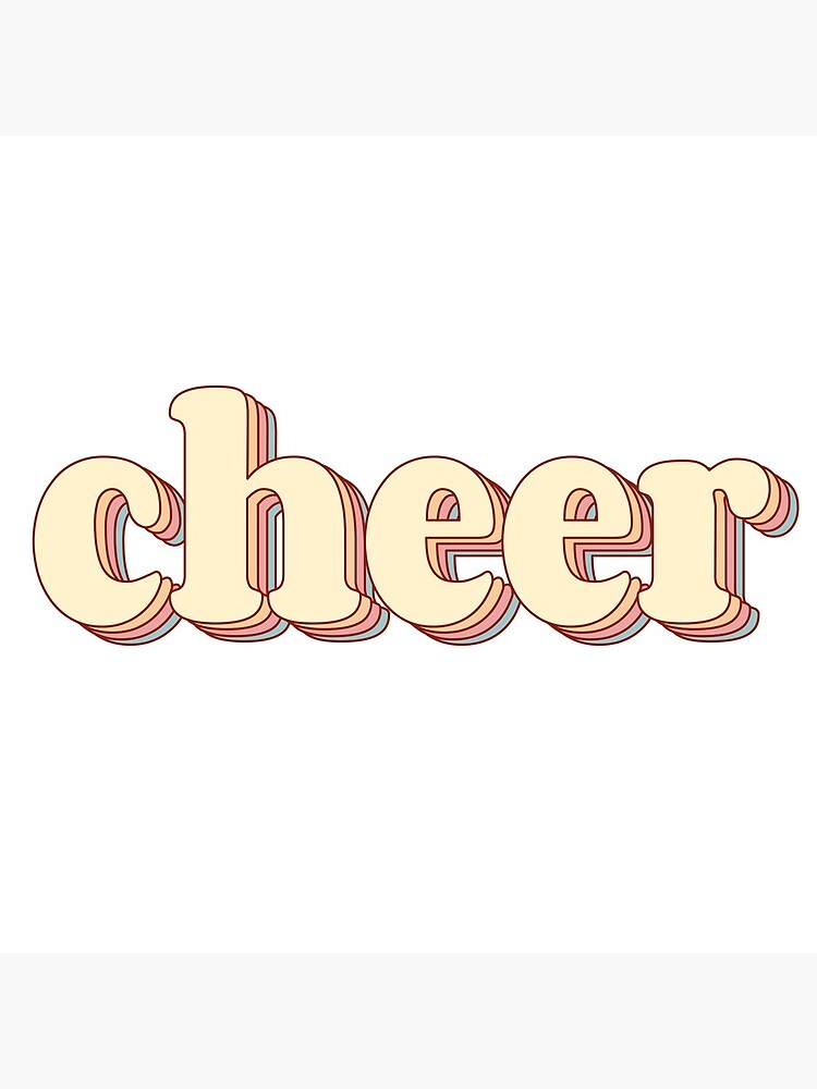"Cheer Word Art" Poster for Sale by Arexus Redbubble