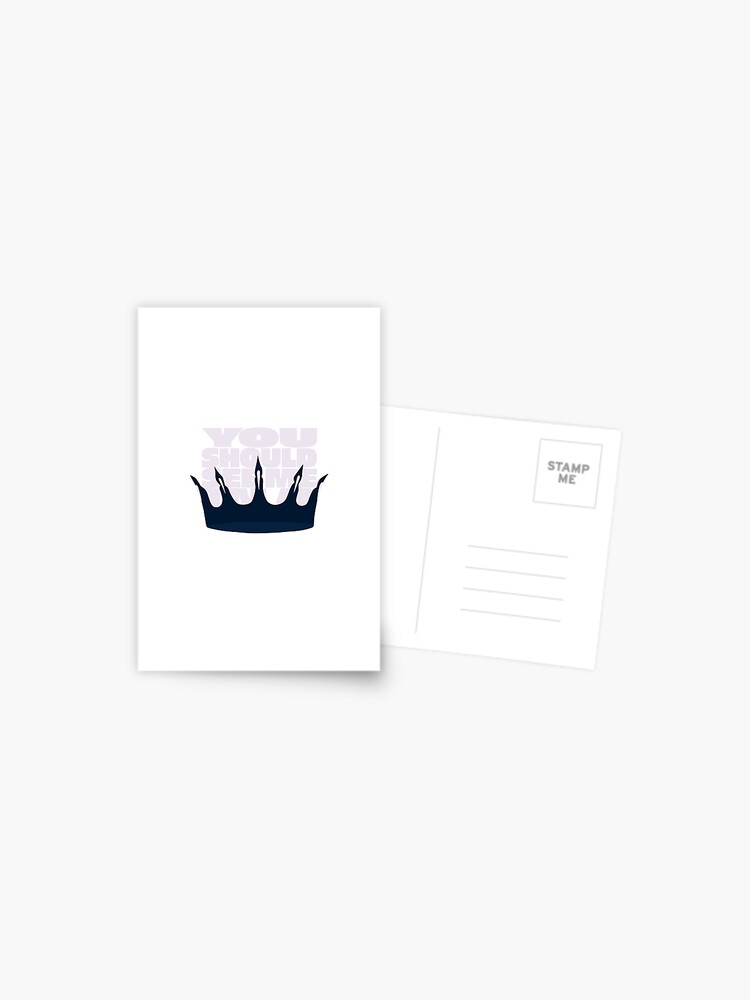 You Should See Me In A Crown Billie Eilish Postcard By Camronmorrissey Redbubble