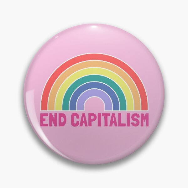 ENDKAPITALISMUS Regenbogen Button
