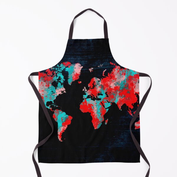 Item preview, world map 82 red blue #map #worldmap designed and sold by JBJart.