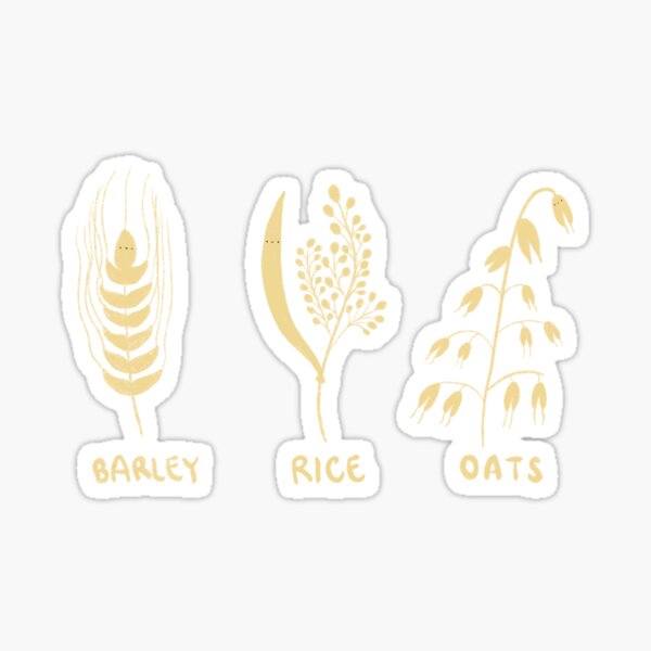 "Whole Grains" Sticker by dariellene Redbubble
