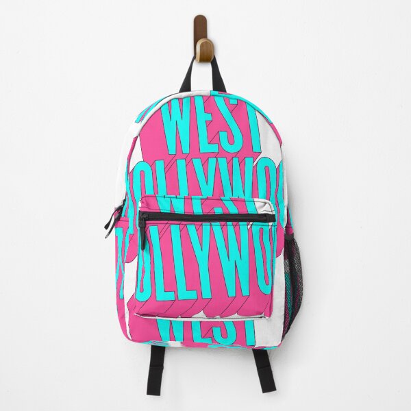 West Hollywood California 3D Neon Retro Backpack