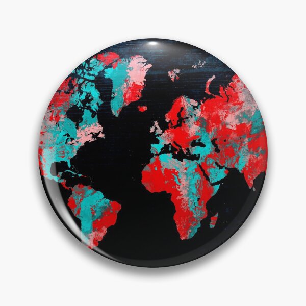 Item preview, world map 82 red blue #map #worldmap designed and sold by JBJart.