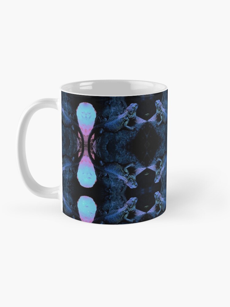 Alternate view of Psychedelic Bearded Dragon Pattern Mug