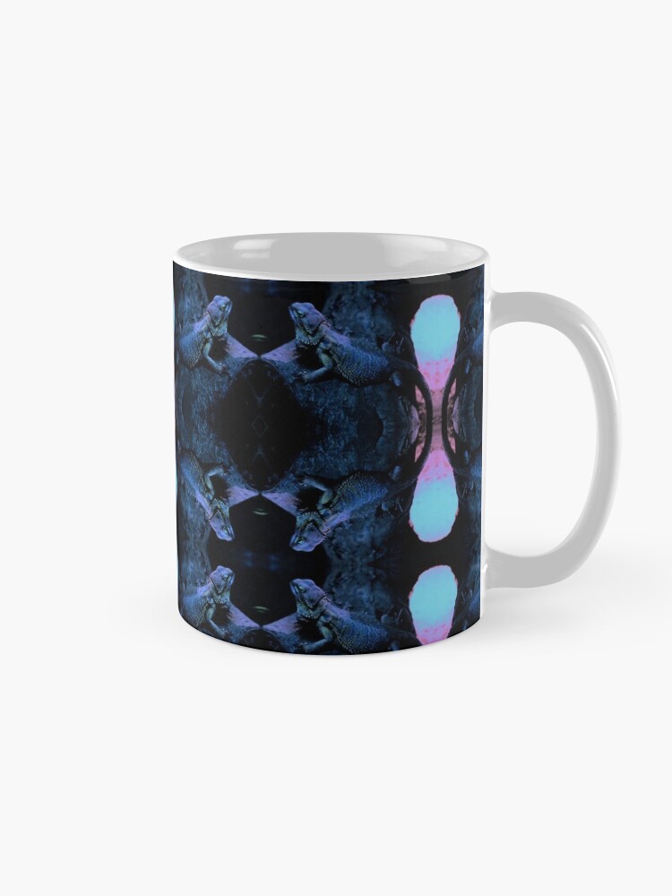 Alternate view of Psychedelic Bearded Dragon Pattern Mug