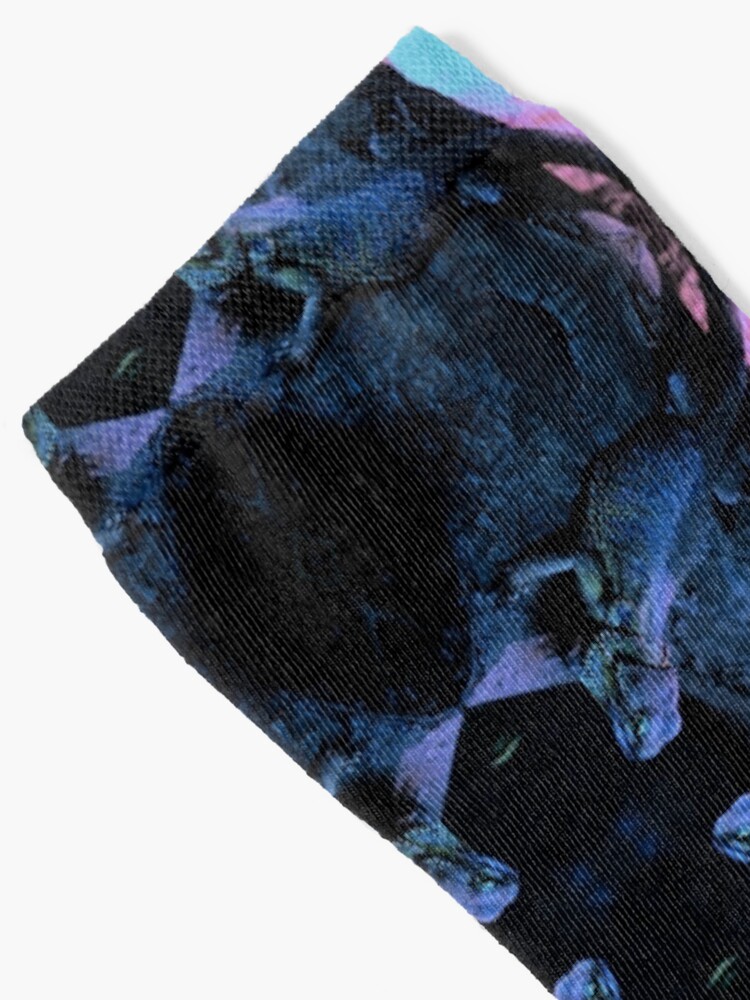 Alternate view of Psychedelic Bearded Dragon Pattern Socks
