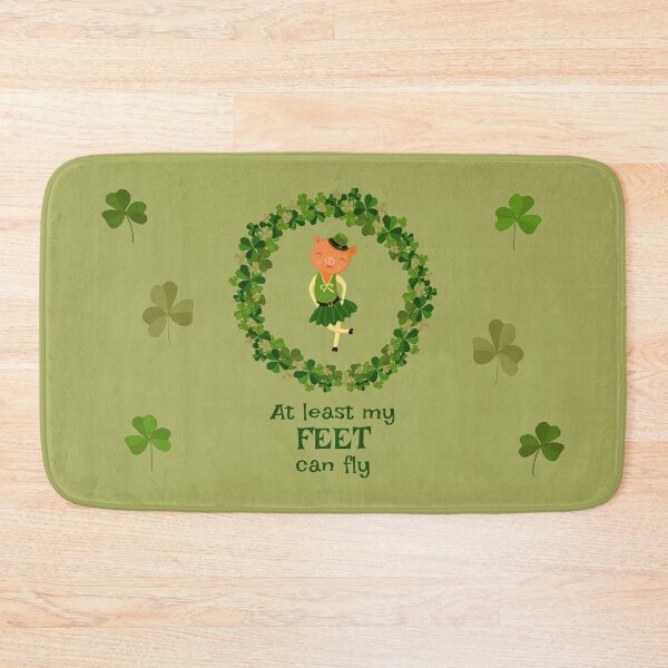 Item preview, At least my feet can fly St. Patrick's Day dance run sage green designed and sold by GrammarDance.