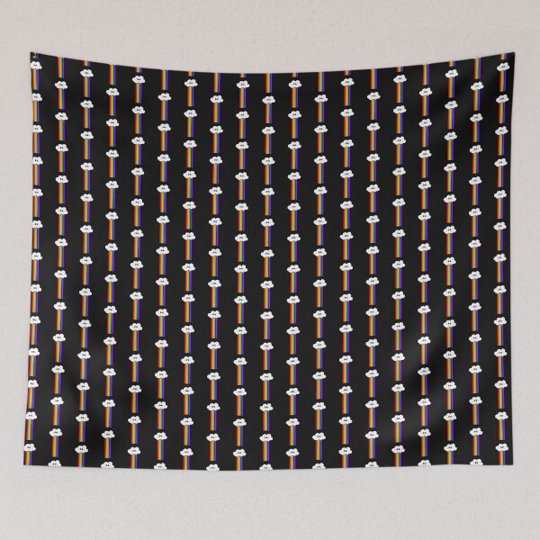 Item preview, Rainbow cloud in black designed and sold by lovingkakeart.